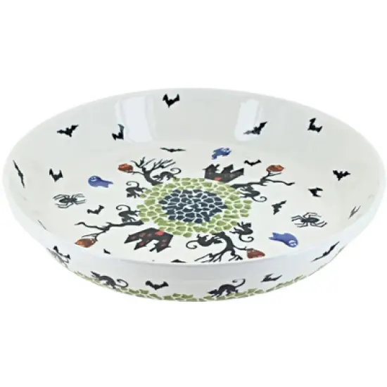 Blue Rose Polish Pottery 879 Zaklady Pie Plate image {11}