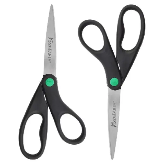 Westcott KleenEarth Recycled Scissors 8" Long Black 2/Pack 15179 image {2}