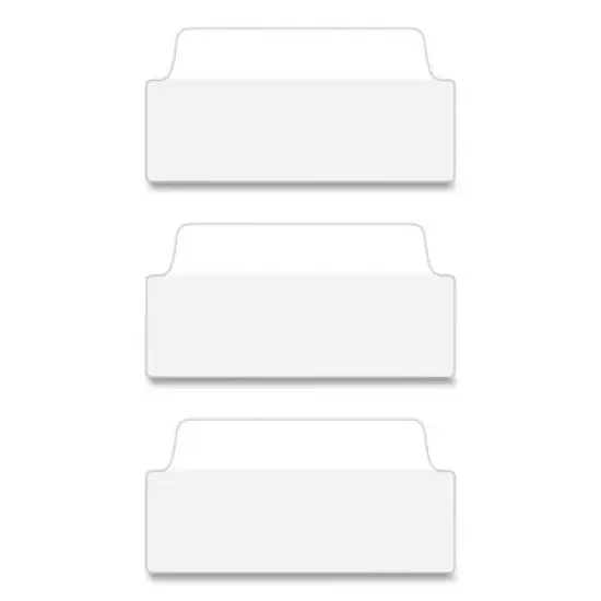 Avery Ultra Tabs Repositionable Tabs, Wide and Slim: 3" x 1.5", 1/3-Cut, White, 24/Pack image {2}