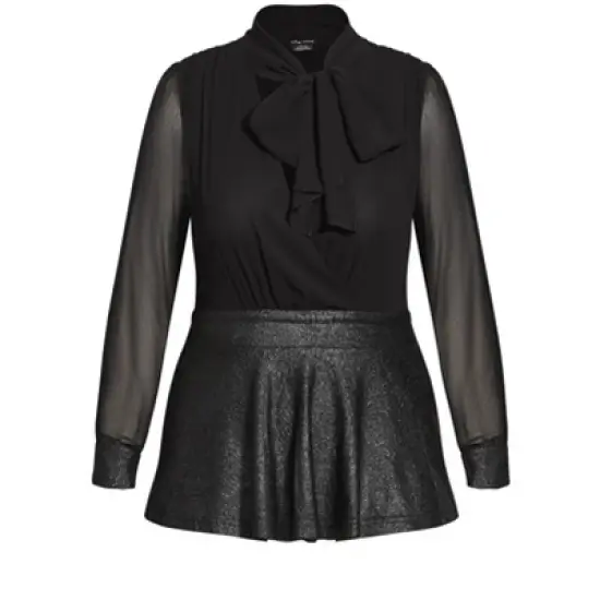 Women's Plus Size Night Sky Top - black | CITY CHIC image {3}