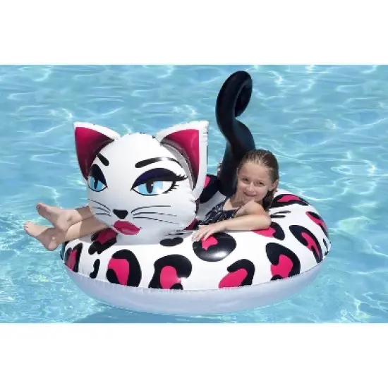 Poolmaster 48'' Pretty Kitty Swimming Pool Tube Float image {2}