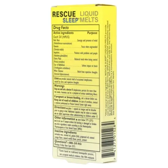 Bach Rescue Sleep&reg; Liquid Melts, 28 Capsules image {2}