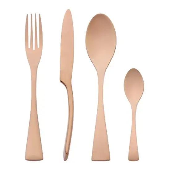 REGALWOVEN Stainless Steel Silverware Set Flatware with Knife 4 Pieces image {9}