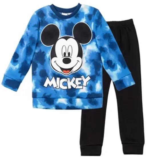 Disney Mickey Mouse Goofy Donald Duck Pluto Fleece Pullover T-Shirt and Pants Toddler image {8}