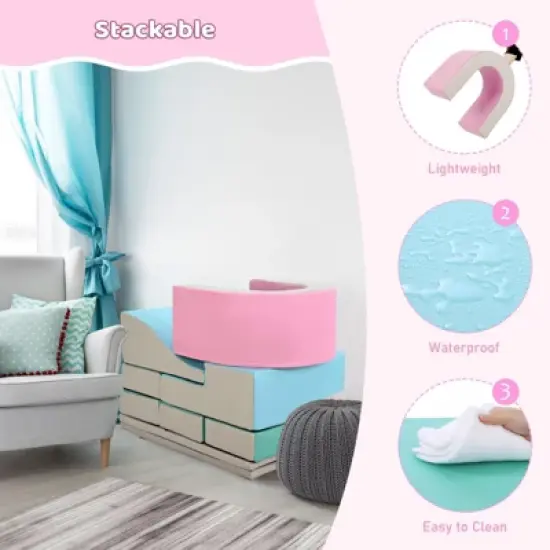 10-Pieces Climbing Toys for Toddlers, Toddler Playtime Corner Climber image {3}