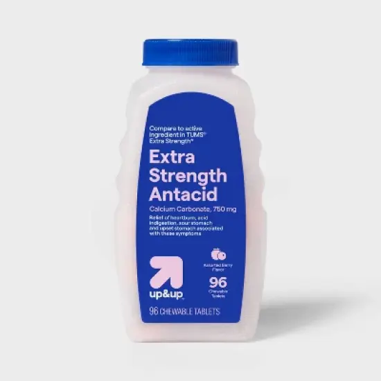 Extra Strength Antacid Assorted Berry Chewable Tablets - 96ct - up&up&trade; image {3}