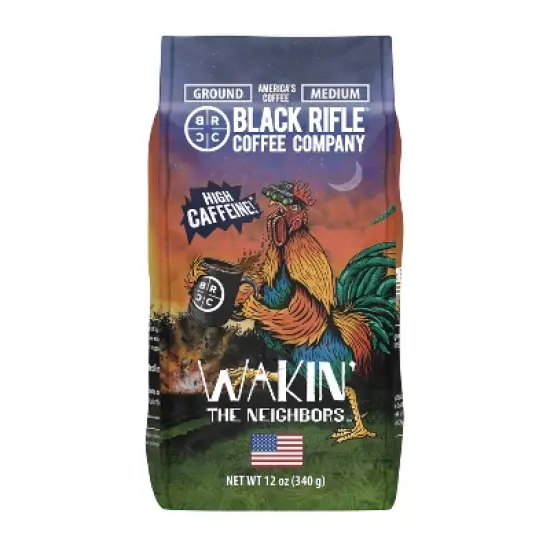 Black Rifle Coffee Company Wakin' The Neighbors High Caffeine Medium Roast Ground Coffee - 12oz image {3}
