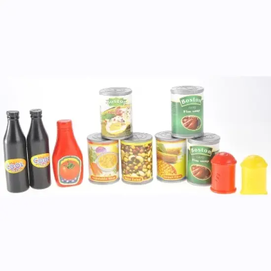 Link 130 Pcs Deluxe Pretend Play, Food Assortment Set, Plastic Grocery And Pantry Items image {2}
