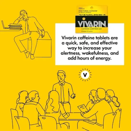 Vivarin Caffeine Alertness Aid Tablets - 40ct image {4}