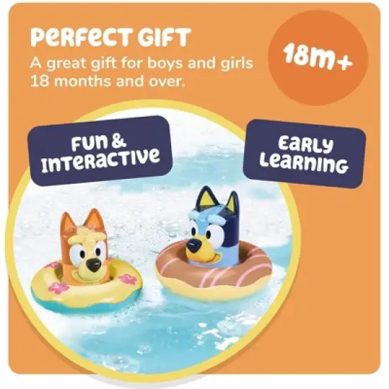 Bluey Tomy Toomies Bath Toy Floats - 2pk image {5}