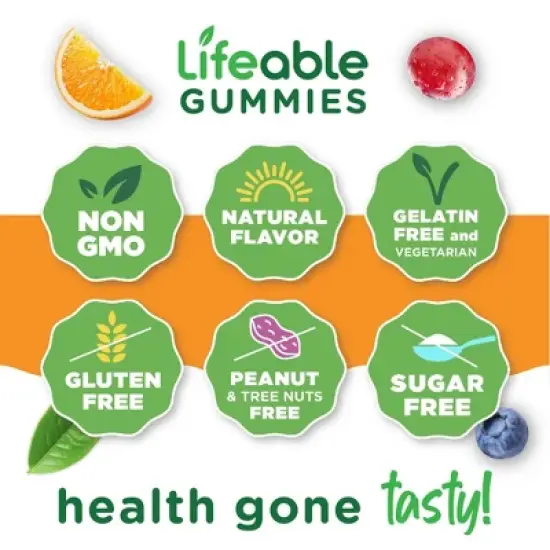 Lifeable - Sugar Free - Biotin 5,000mcg - Adult - 90 Gummies image {8}