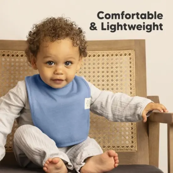 KeaBabies 8-Pack Organic Baby Bibs for Boy, Girl, Drool Bibs, Baby Bib for Girls, Boys,  Newborn Teething Bibs image {6}