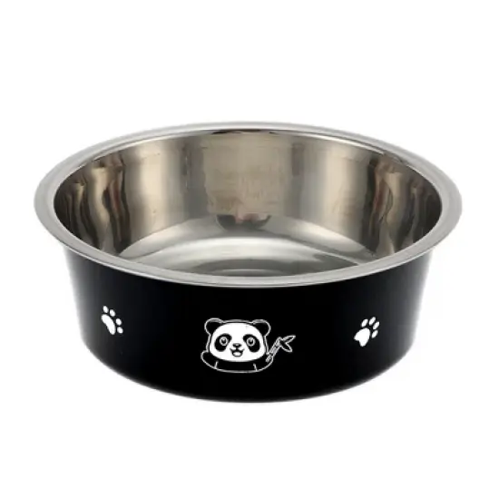 Unique Bargains Non-Skid Medium Dog Bowl Panda Pattern 1 Pc image {5}