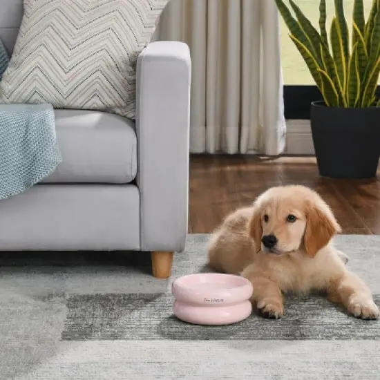 Sam's Pets Tall Tulip Pet Bowl In Glossy Pink image {9}