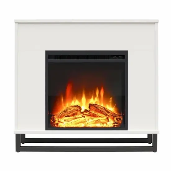 Faris Fireplace Mantel White - Room & Joy image {3}