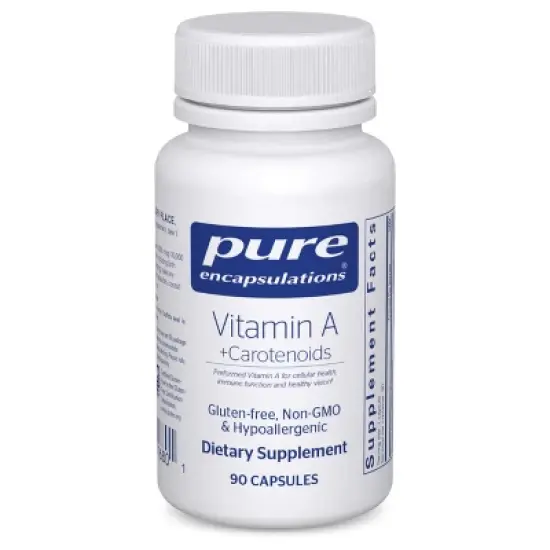 Pure Encapsulations Vitamin A + Carotenoids (Lutein, Zeaxanthin, and Astaxanthin) - Hypoallergenic Dietary Supplement image {8}