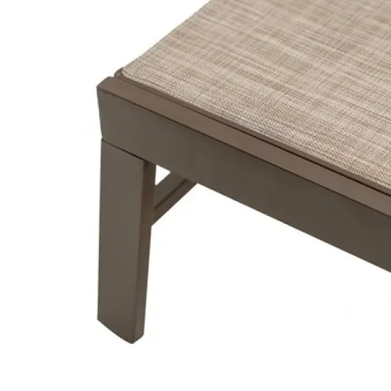 Outdoor Five Position Adjustable Chaise Lounge Chair Beige - Crestlive Products image {7}