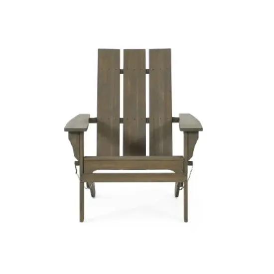 Zuma Outdoor Acacia Wood Foldable Adirondack Chair - Christopher Knight Home
 image {8}