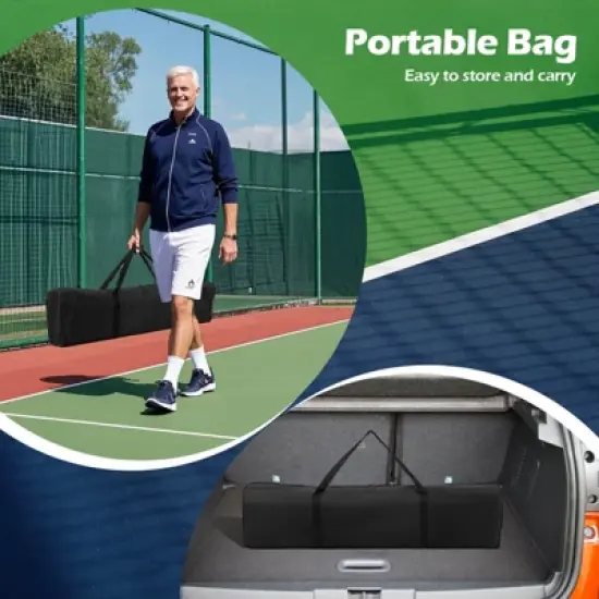 Costway Portable Pickleball Net 22 FT Regulation Size Pickle Ball Net System for Outdoor image {7}