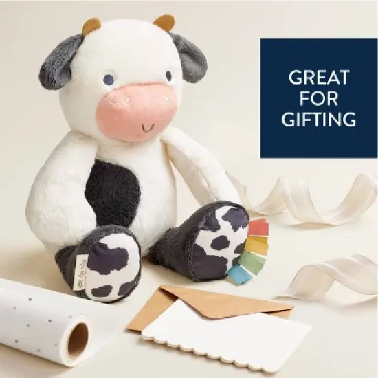 Itzy Ritzy Sweetie Snuggles Plush Stuffed Animal - Cow image {5}