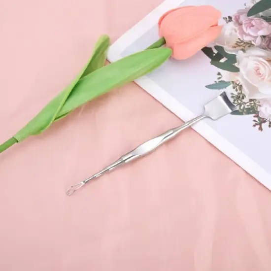 Unique Bargains Facial Pimple Extractor Silver Tone 1 Pc image {5}