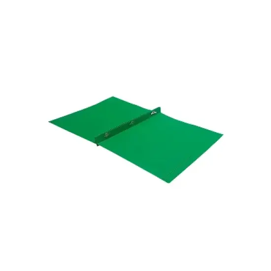 JAM Paper Plastic 2-Pocket Folders with 3 Fasteners Green 6/Pack (382ECGRD) image {3}
