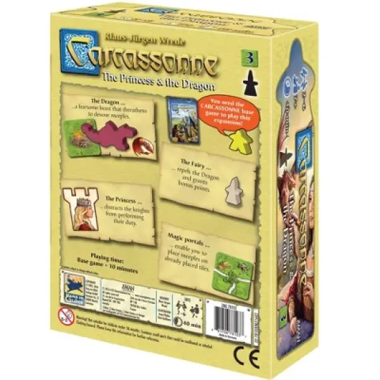 Z-Man Games Carcassone The Princess & The Dragon Expansion image {1}