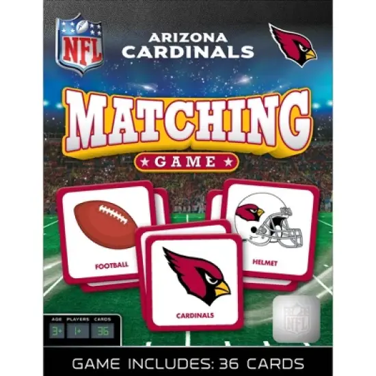 MasterPieces Officially Licensed NFL Arizona Cardinals Matching Game for Kids and Families image {1}