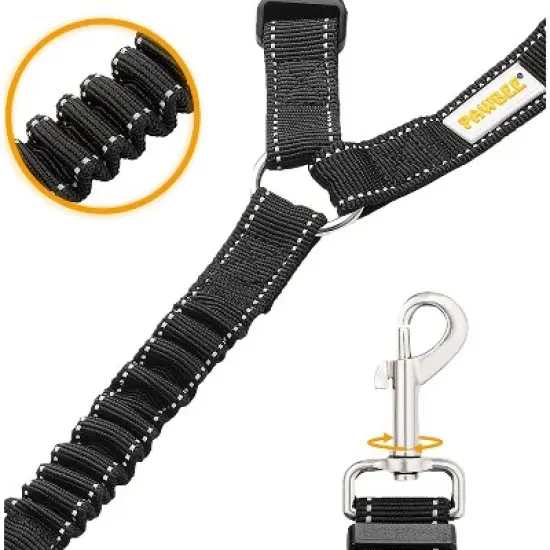 PAWBEE Dog Car Headrest Seatbelts &ndash; 2 Pack Durable  Nylon Dog Seat Belts, With Reflective Elastic Bungee for Safety &ndash; Adjust to Fit All Your Cars image {5}