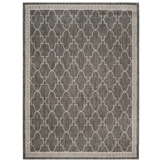 Brielle Outdoor Rug - Black / Beige - Safavieh image {6}