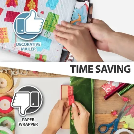 Fosmon 6.5 x 10 - #0 Gift Wrap Birthday Holiday Poly Bubble Mailer, Lightweight Water/Dust/Shock/Tear Resistant Padded Shipping Envelopes image {6}