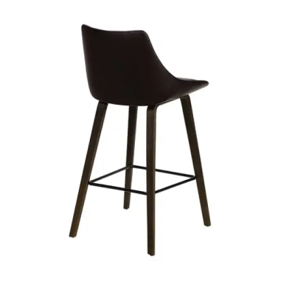 26" Dani Swivel Barstool Brown - Armen Living image {3}