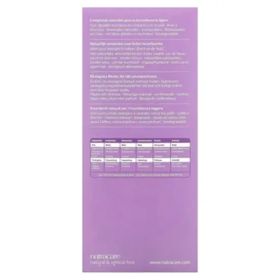Natracare Organic Cotton Dry & Light Sensitive Bladder Pads - 16 ct image {3}