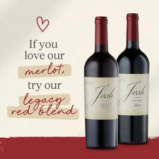Josh Merlot Red Wine - 750ml Bottle image {4}