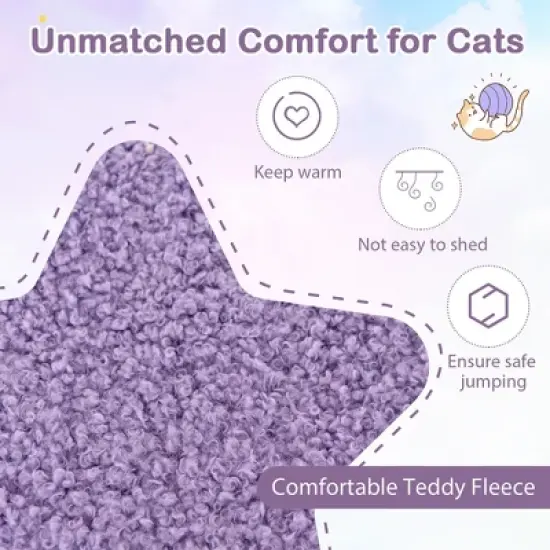 Tangkula Cat Tree Cats Multi-level Cat Tower w/ Sisal Covered Scratching Posts Hammock image {4}