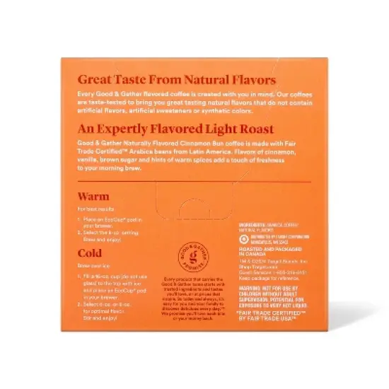 Naturally Flavored Cinnamon Bun With Other Natural Flavors Single Serve Light Roast Coffee - 16ct - Good & Gather&trade; image {2}