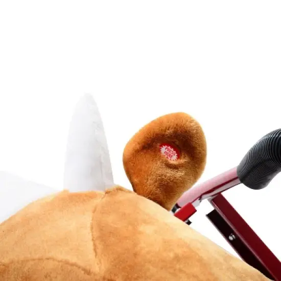 Qaba Plush Spring Rodeo Bull Style Kids Ride-On Toy Rocking Horse With Realistic Sounds image {7}