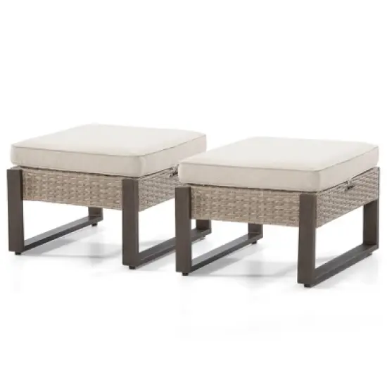 UPTIOT Outdoor Ottoman with Cushion image {9}