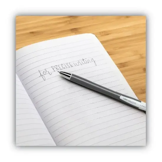 BIC Atlantis Exact Retractable Ballpoint Pen Black Ink .7mm Fine Dozen VCGN11BK image {4}