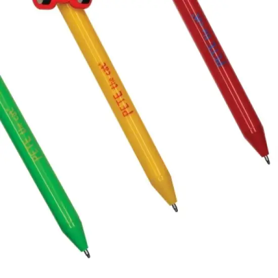 Pete the Cat Theme Pen Pals (3 Pack) - Retractable Pens, Fun Designs, Black Ink image {1}
