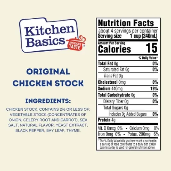 Kitchen Basics Gluten Free Chicken Stock - 32oz image {4}