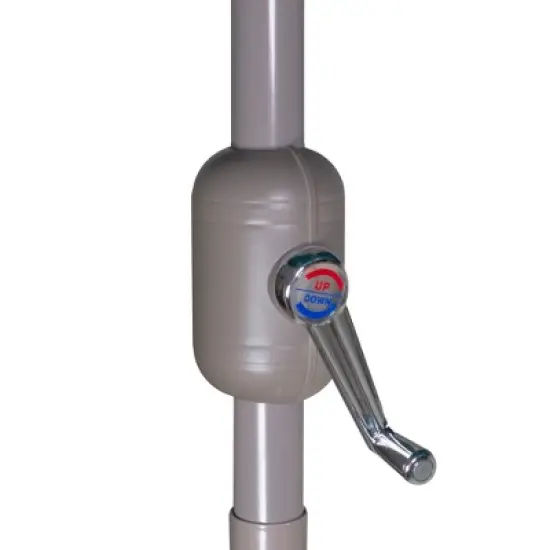 Northlight 7.5ft Outdoor Patio Market Umbrella with Hand Crank, Black image {3}