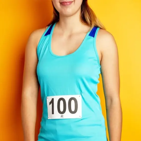 Juvale 500 Count Race Bibs for Running Marathons, 001-500 Track & Field Waterproof Competitor Numbers, 7 x 4 in image {1}
