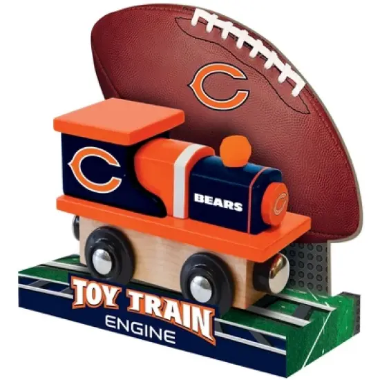 MasterPieces Officially Licensed NFL Chicago Bears Wooden Toy Train Engine For Kids image {3}
