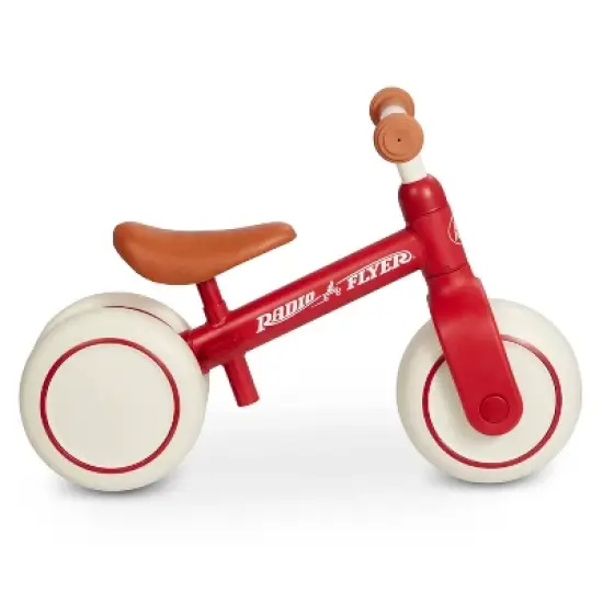 Radio Flyer Steady Start 8'' Kids' Balance Bike - Red: Steel Frame, Adjustable Seat image {5}