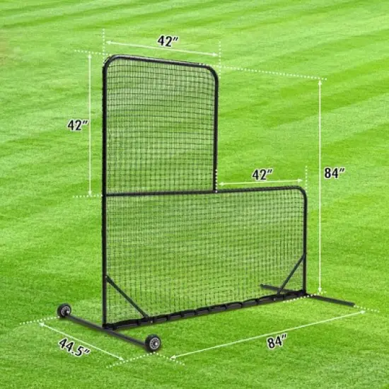 Dexmalle L-Shaped Baseball Net for Batting Cages image {3}