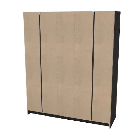 Denmark 5 Door 2 Drawer Wardrobe - Polifurniture image {4}