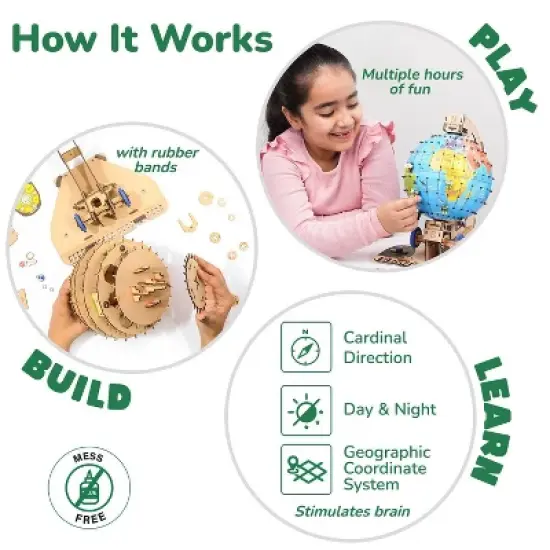Smartivity Globe Explorer STEM Toy: Creative Engineering Building Kit, Problem Solving Skills, 367 Pieces image {2}