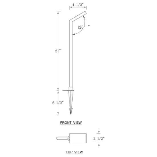 C Cattleya 21" Low-voltage Black Aluminum LED Landscape Path Lights with Frosted Glass Shade(10-Pack) image {7}