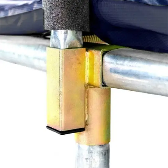 Skywalker Trampolines 15' x 13' Oval Trampoline Combo with Spring Pad - Navy image {1}